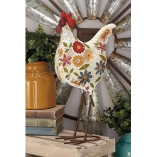 August Grove Multi-colored Metal Rooster Figurine AGGR1282
